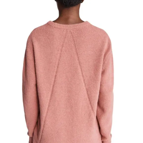 Rag &amp; Bone Alpaca Wool Elsa Crew Sweater Mauve Small Relaxed Cozy Chic Neutral
