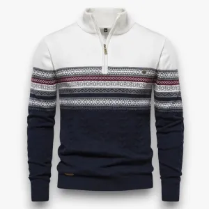Renzo - Sweater With Zipper For Men