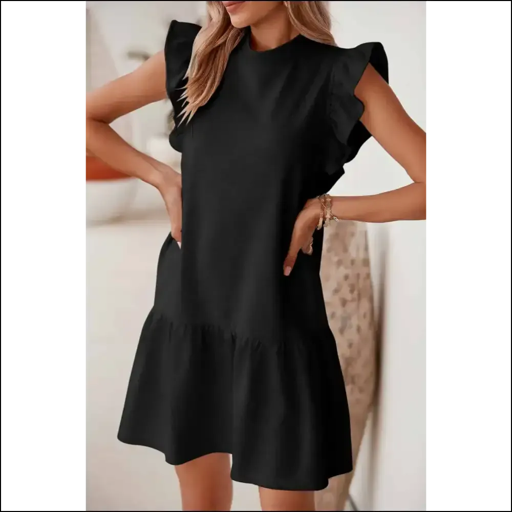 Ruffle Hem Mini Dress: so Soft, It's Practically Illegal! 😈 Needful Things