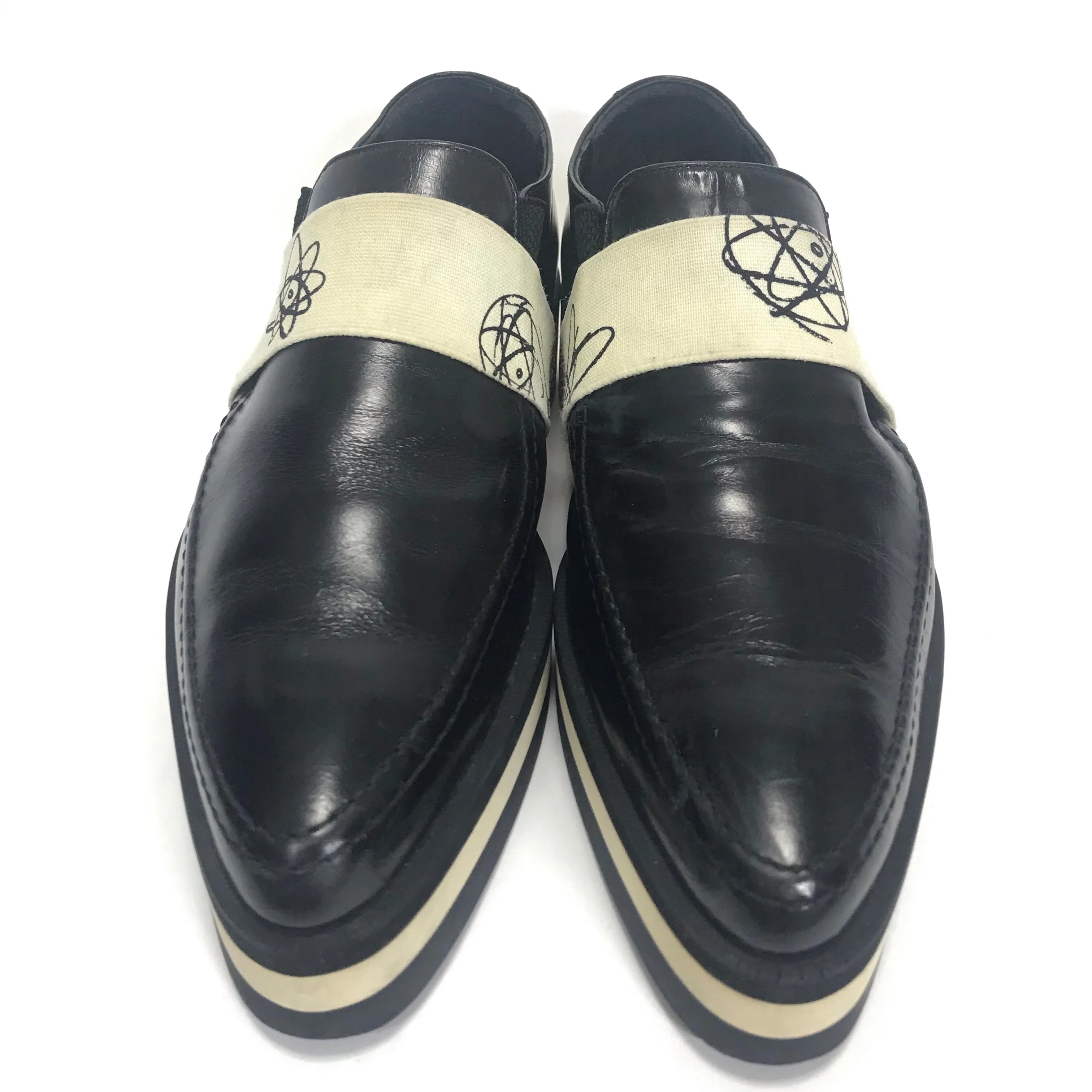 [S] Undercover x Futura Ridge Sole Leather Shoes Black S