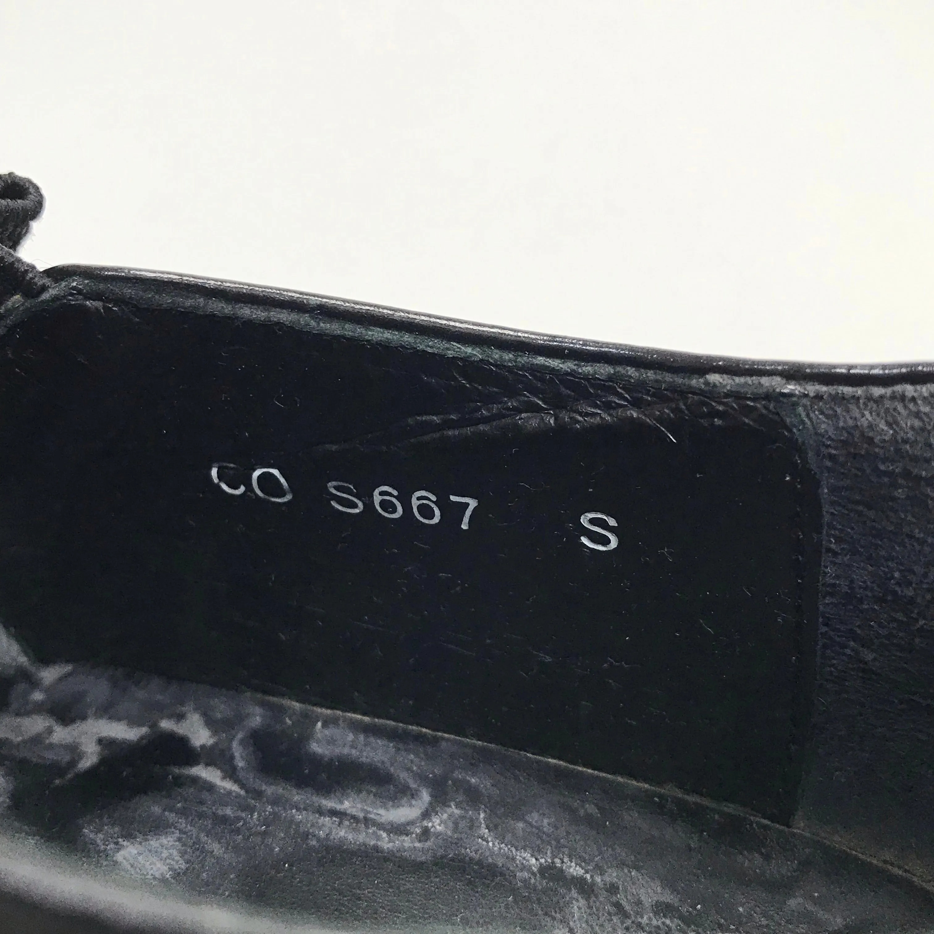 [S] Undercover x Futura Ridge Sole Leather Shoes Black S