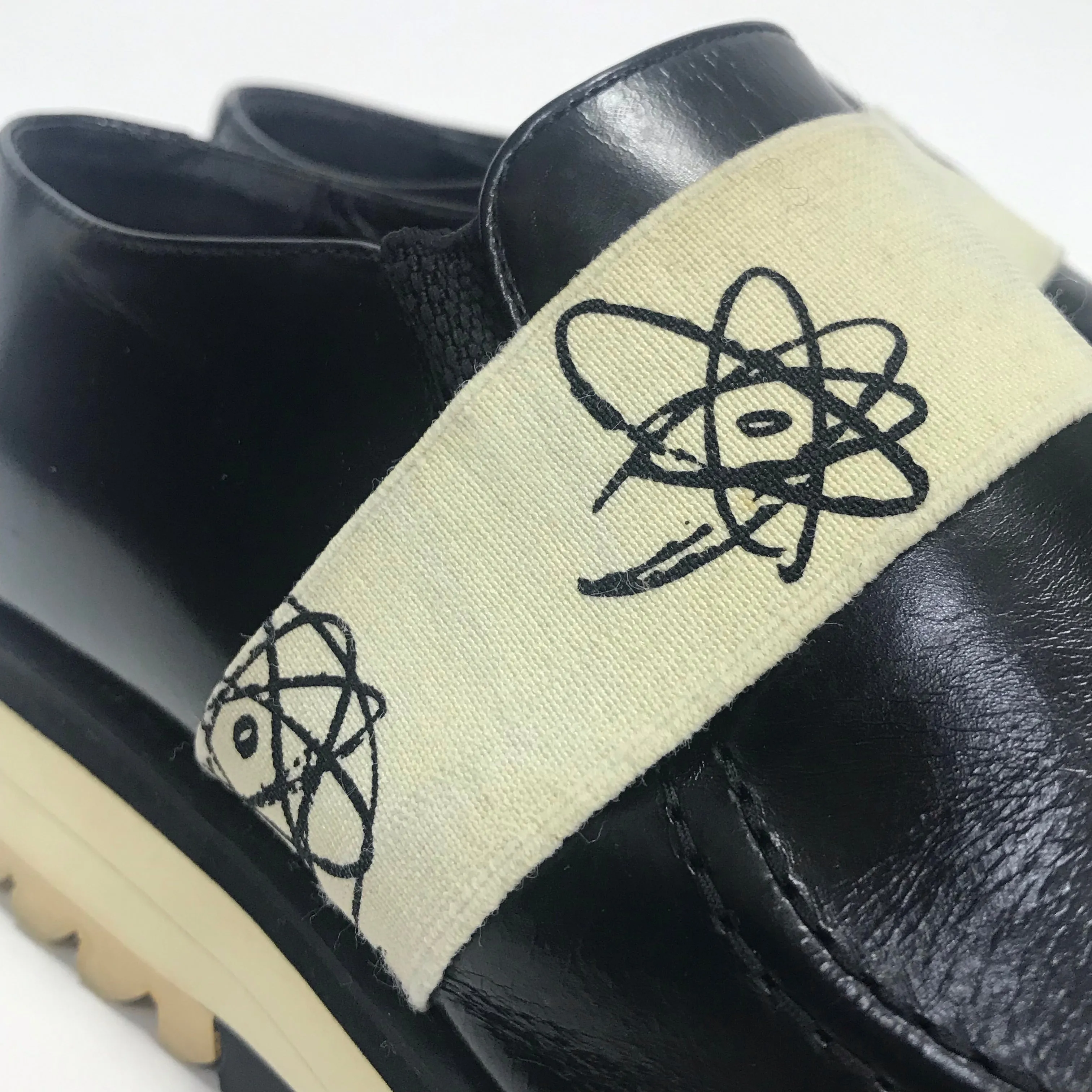 [S] Undercover x Futura Ridge Sole Leather Shoes Black S