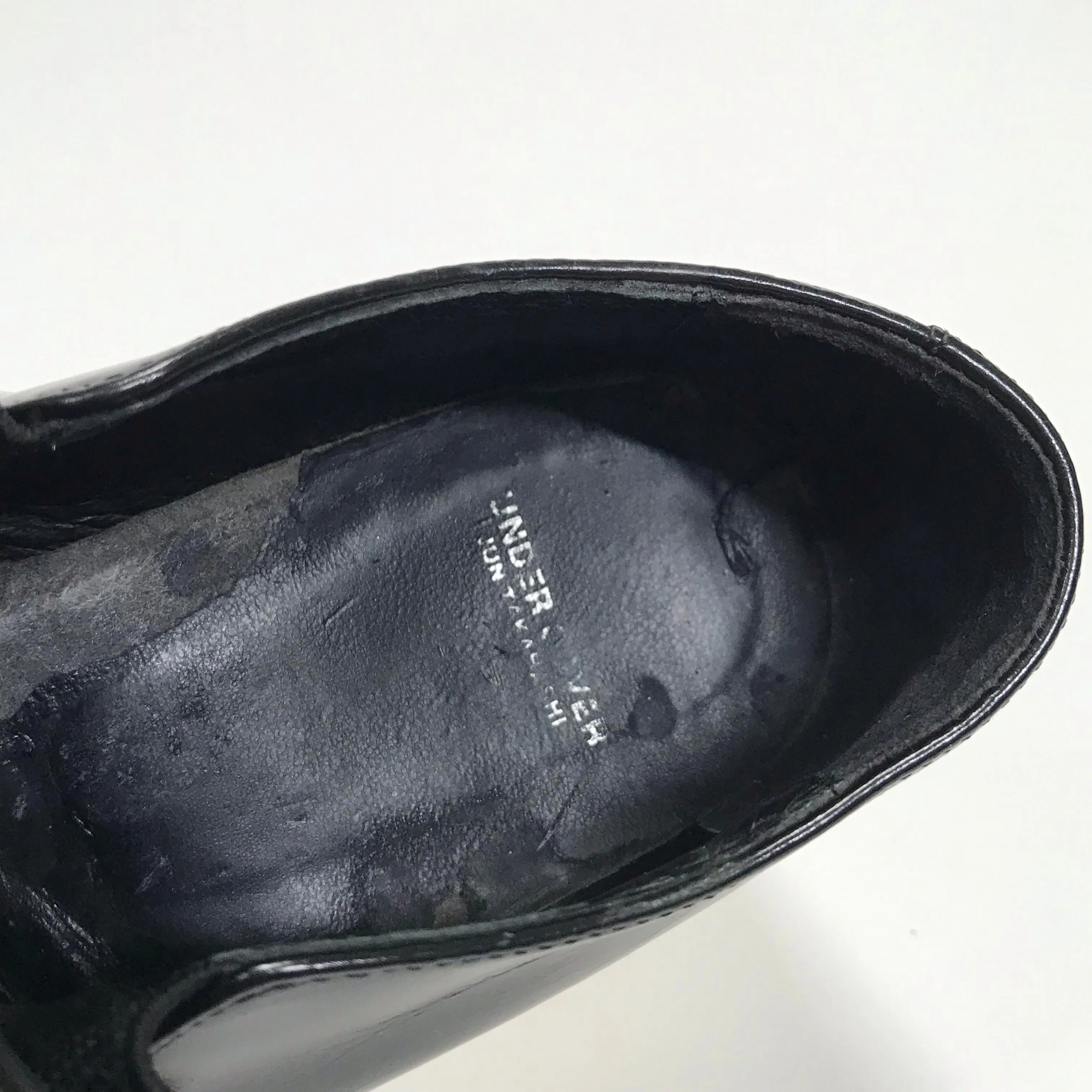 [S] Undercover x Futura Ridge Sole Leather Shoes Black S