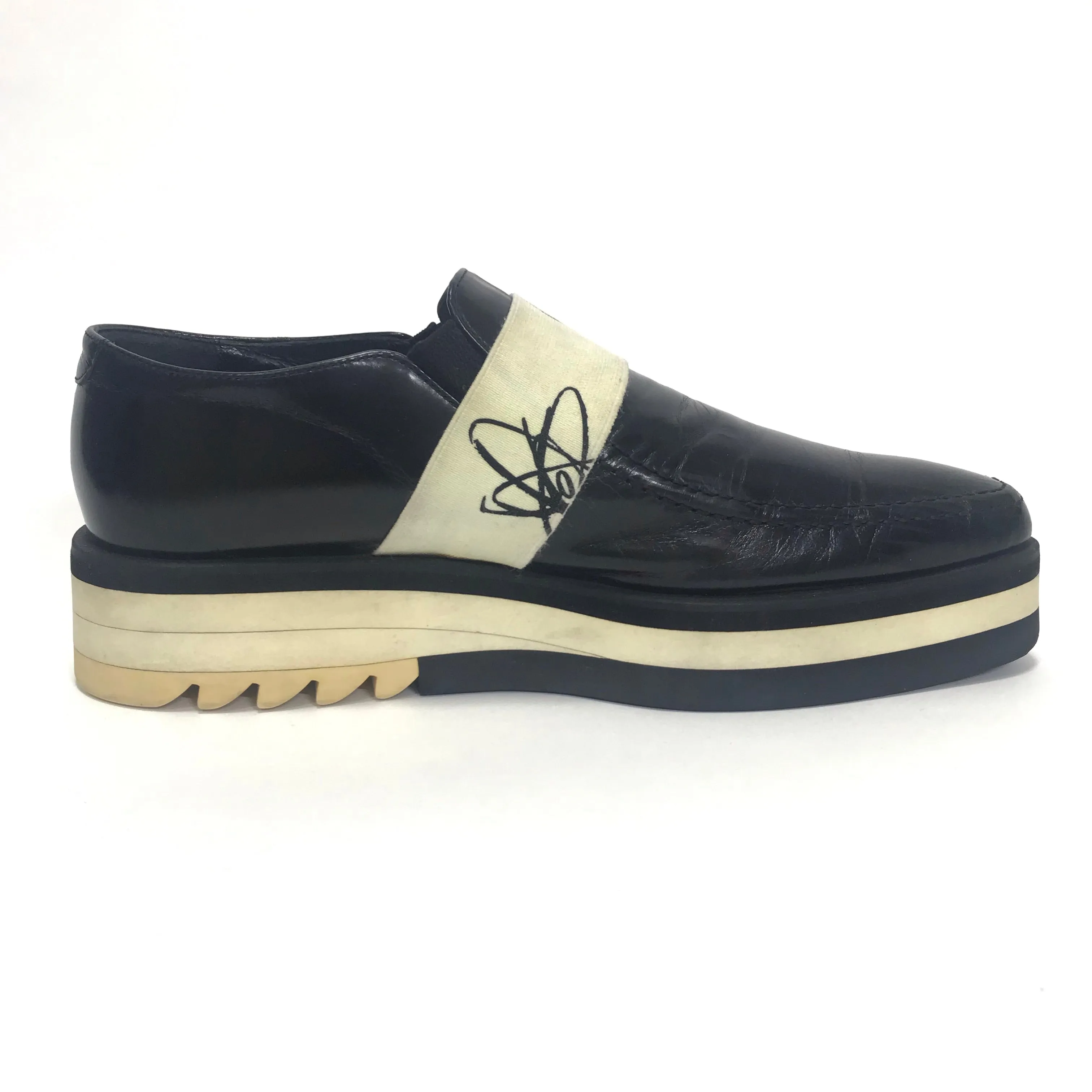 [S] Undercover x Futura Ridge Sole Leather Shoes Black S