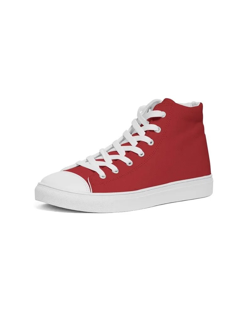 Shaded Red High-Top Canvas Sneakers | Men's | C0M100Y100K30