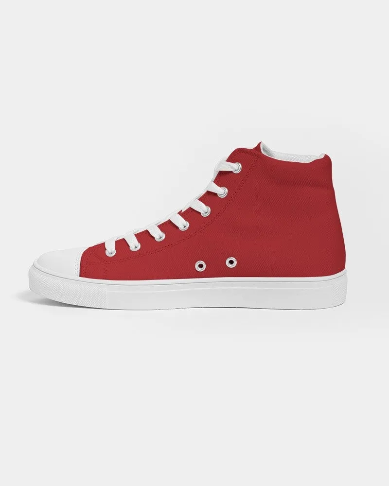 Shaded Red High-Top Canvas Sneakers | Men's | C0M100Y100K30
