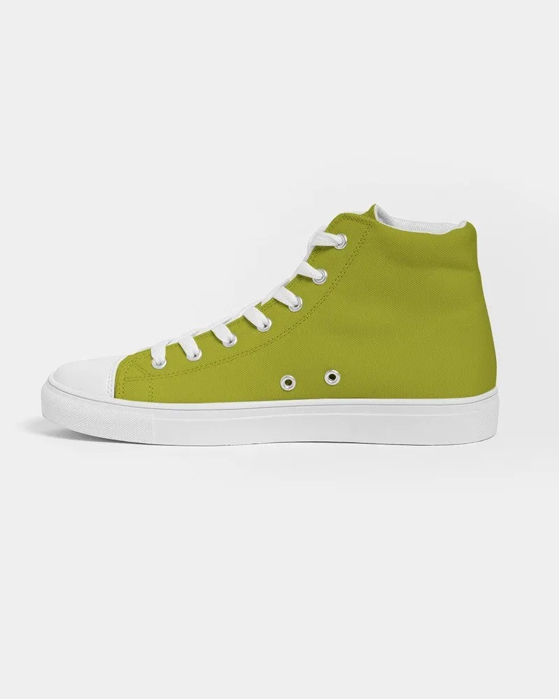 Shaded Yellow High-Top Canvas Sneakers | Men's | C12M0Y100K30