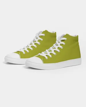 Shaded Yellow High-Top Canvas Sneakers | Men's | C12M0Y100K30