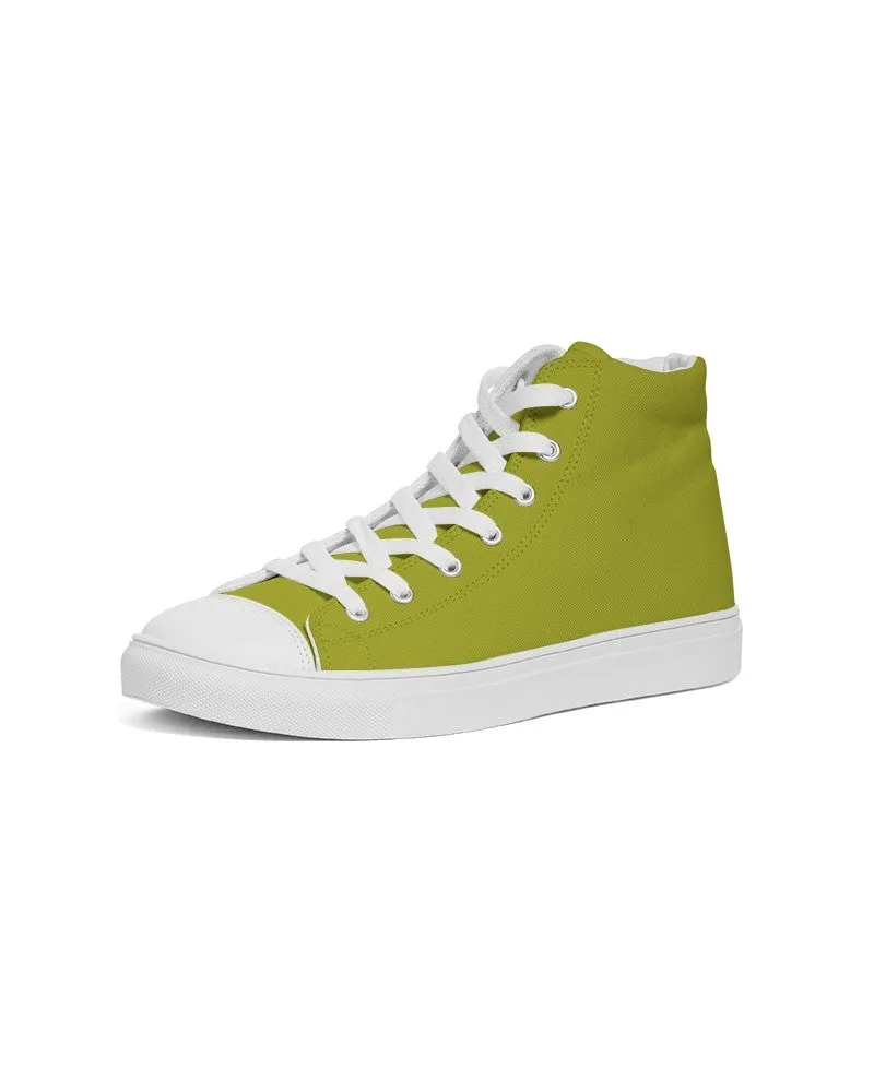 Shaded Yellow High-Top Canvas Sneakers | Men's | C12M0Y100K30