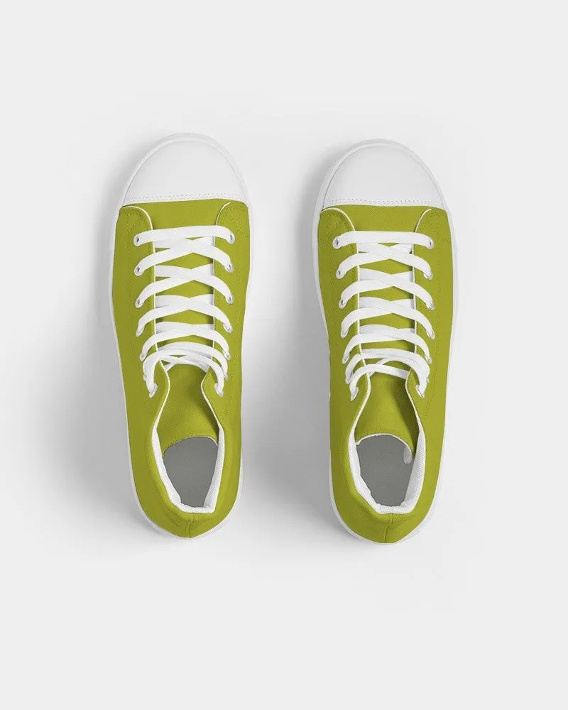 Shaded Yellow High-Top Canvas Sneakers | Men's | C12M0Y100K30