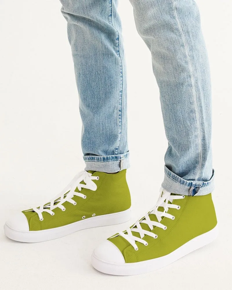 Shaded Yellow High-Top Canvas Sneakers | Men's | C12M0Y100K30