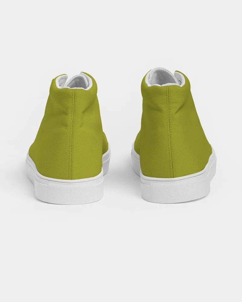 Shaded Yellow High-Top Canvas Sneakers | Men's | C12M0Y100K30