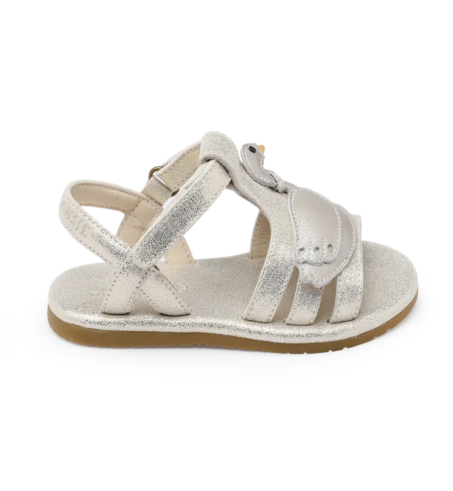 Shimmer Swan Sandals