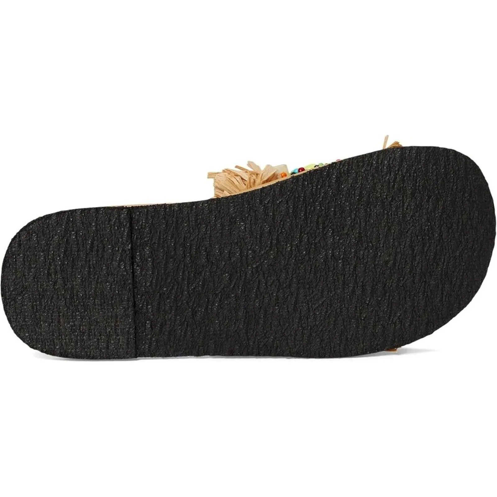 Shipwrecked Embellished Raffia Slide Sandals