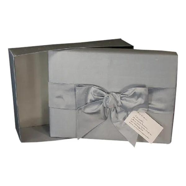Simply Elegant Light Blue Dupioni Silk