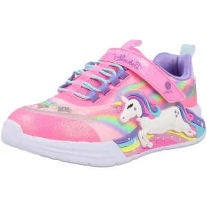 Skechers S Lights Unicorn Chaser Pink Kids Sneakers