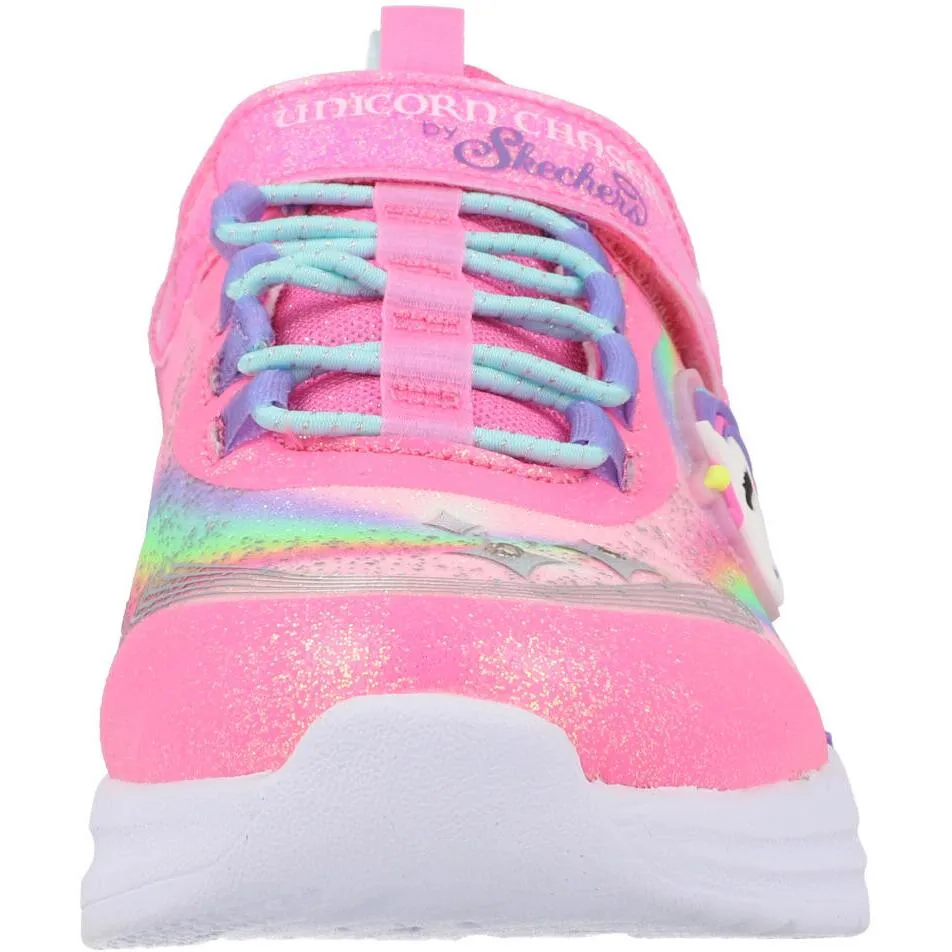 Skechers S Lights Unicorn Chaser Pink Kids Sneakers