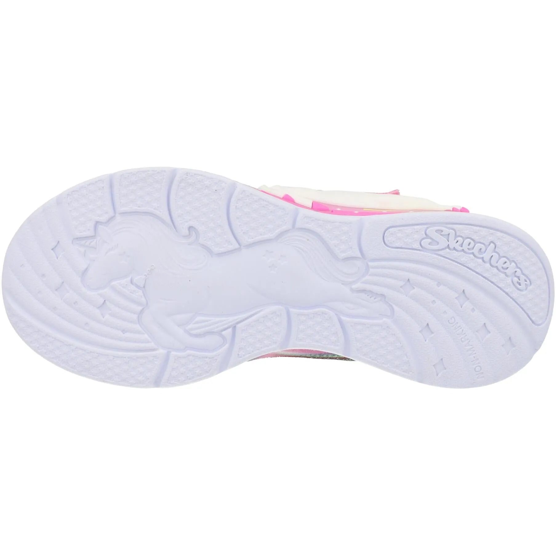 Skechers S Lights Unicorn Chaser Pink Kids Sneakers