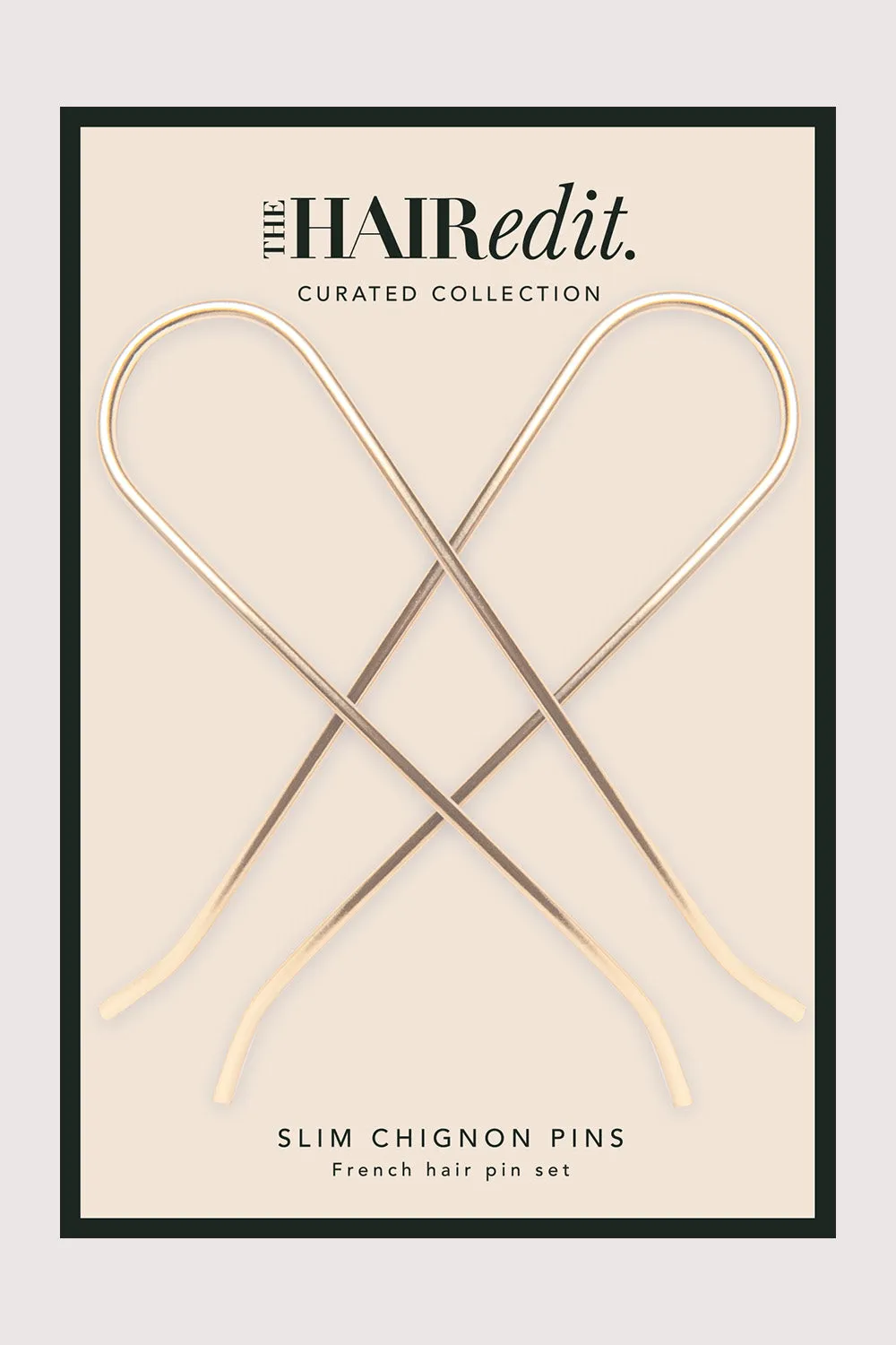 Slim Chignon French Hair Pins Set