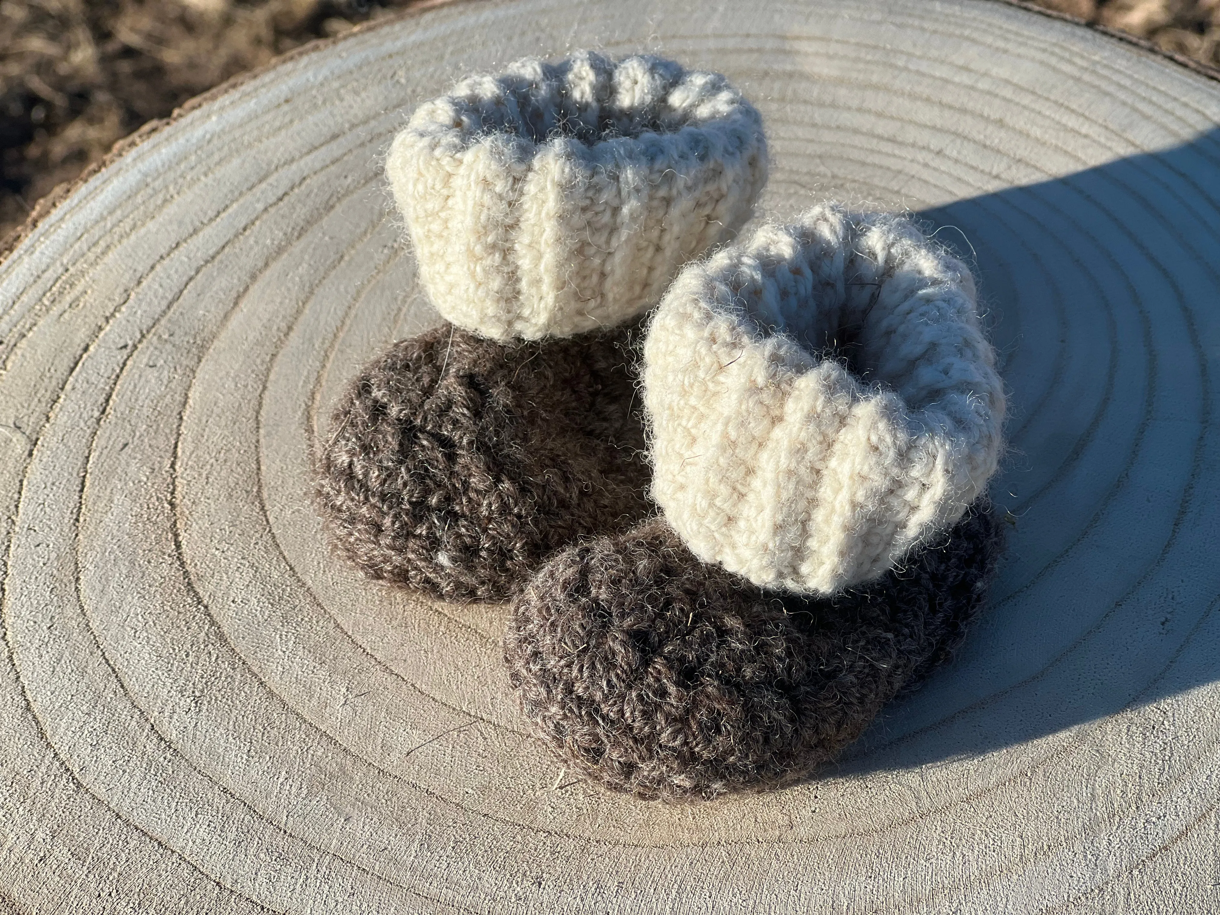 Soft Alpaca Baby Booties