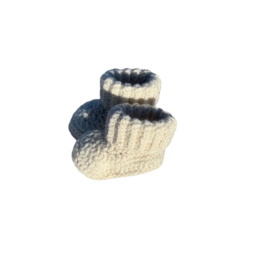 Soft Alpaca Baby Booties