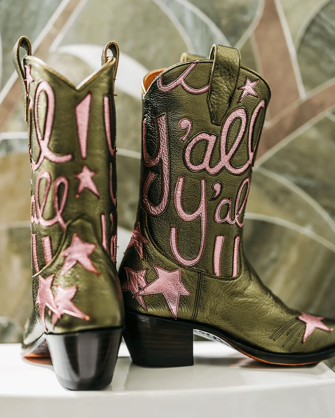 Sophie Metallic Olive