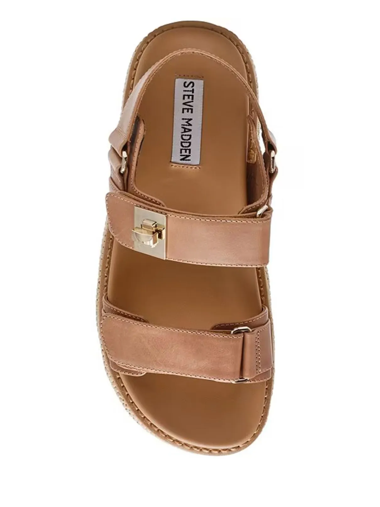 Steve Madden Bigmona Sandal Tan Leather
