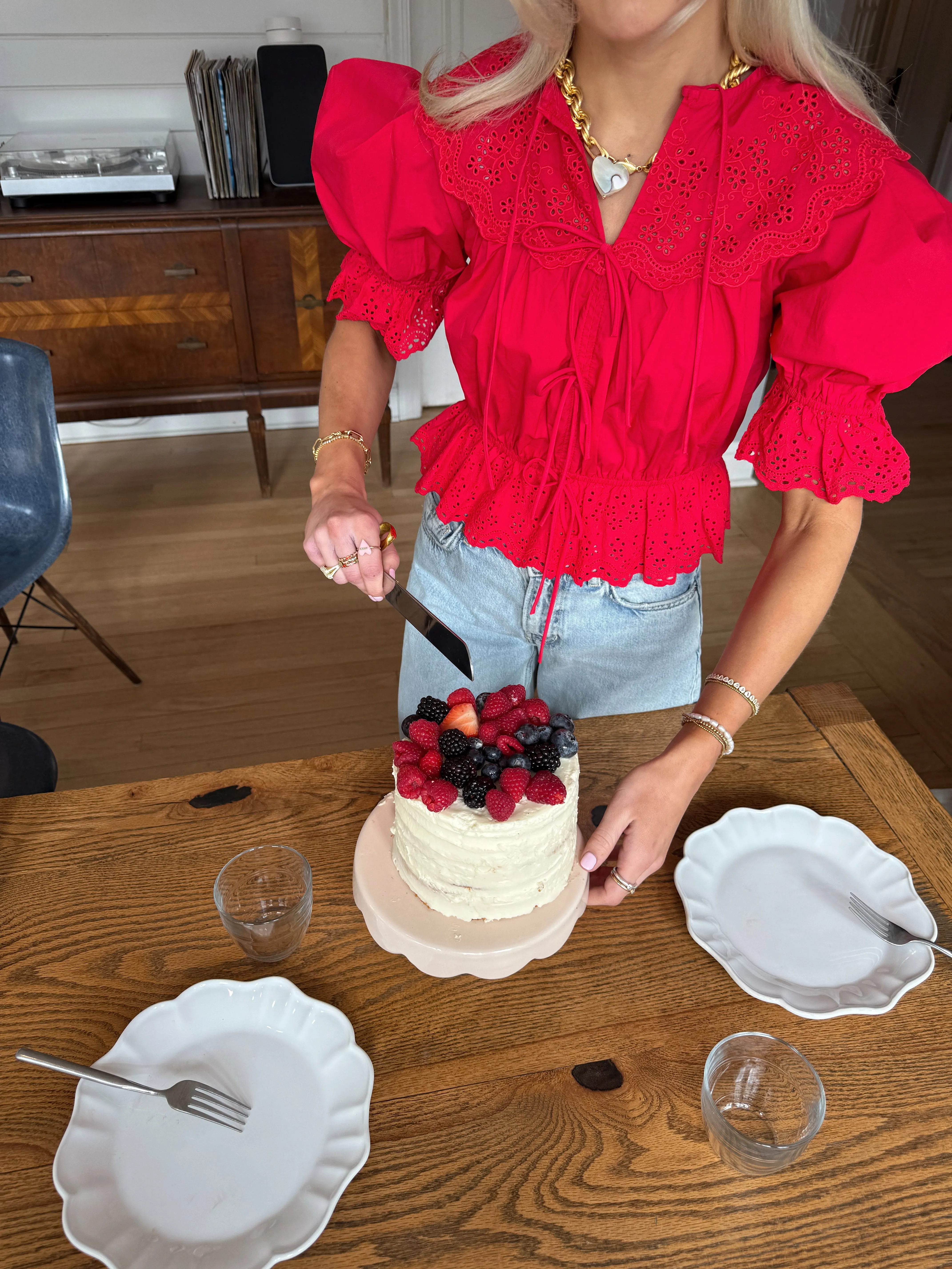 Summers In Italy Top // Red