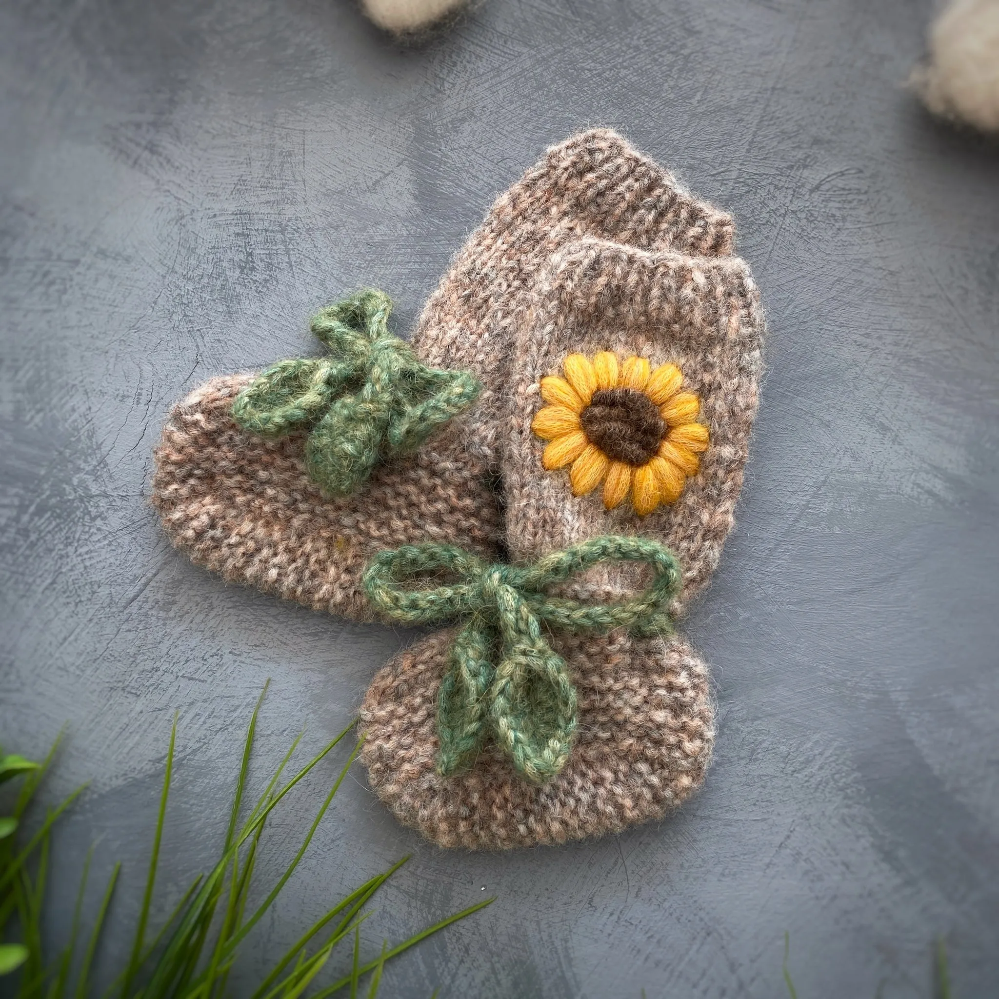 Sunflowers Booties | Beigebrown