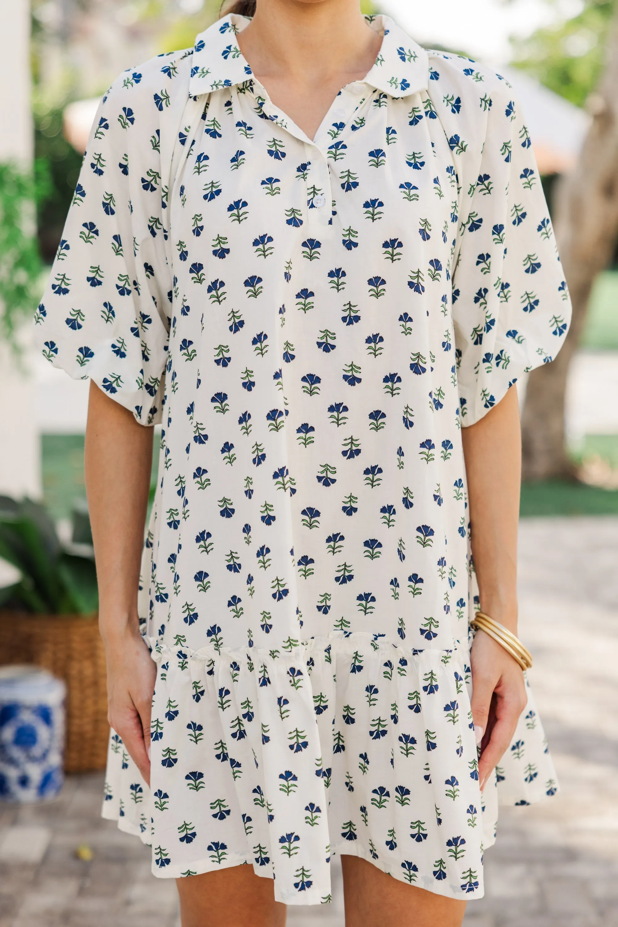 Take Care Off White Medallion Dress