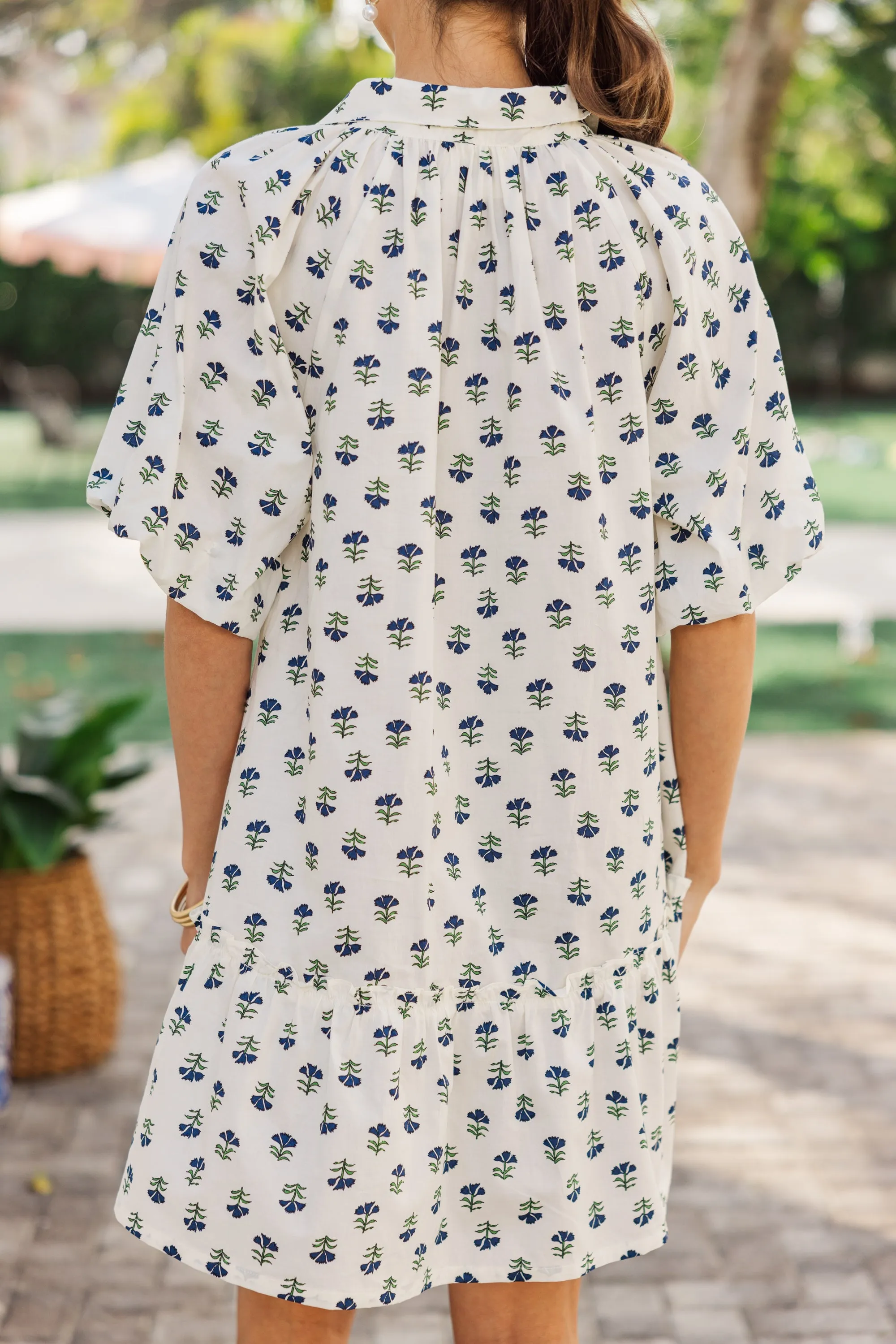 Take Care Off White Medallion Dress
