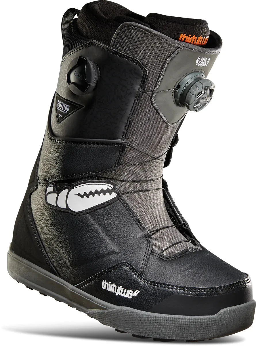 Thirtytwo Lashed Double Boa Crab Grab Snowboard Boots Mens Black / Grey / White