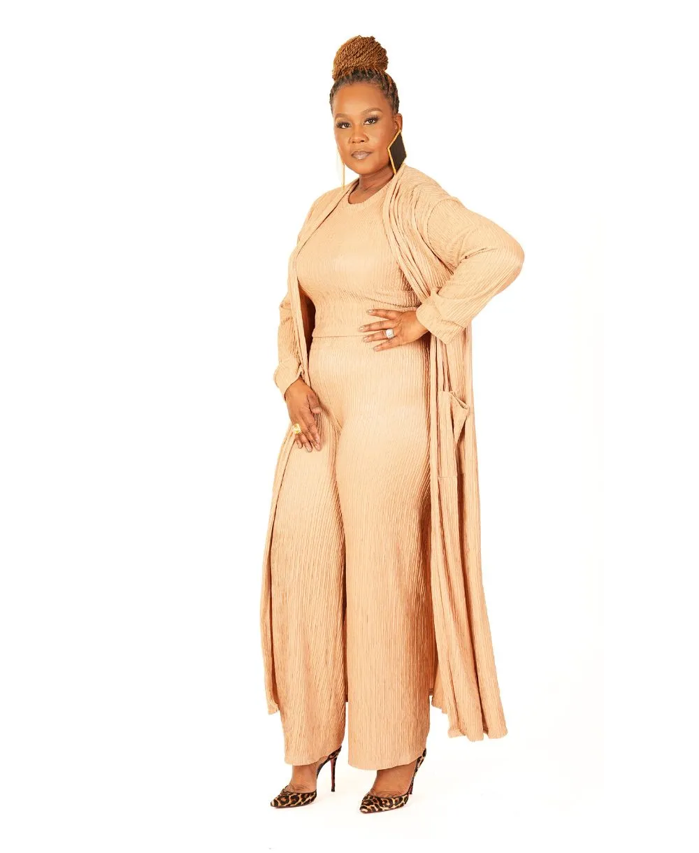 Three Piece Cardigan Set