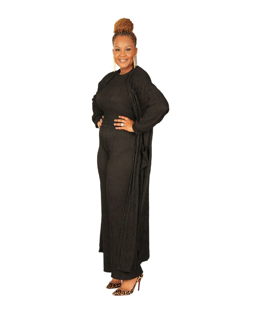 Three Piece Cardigan Set