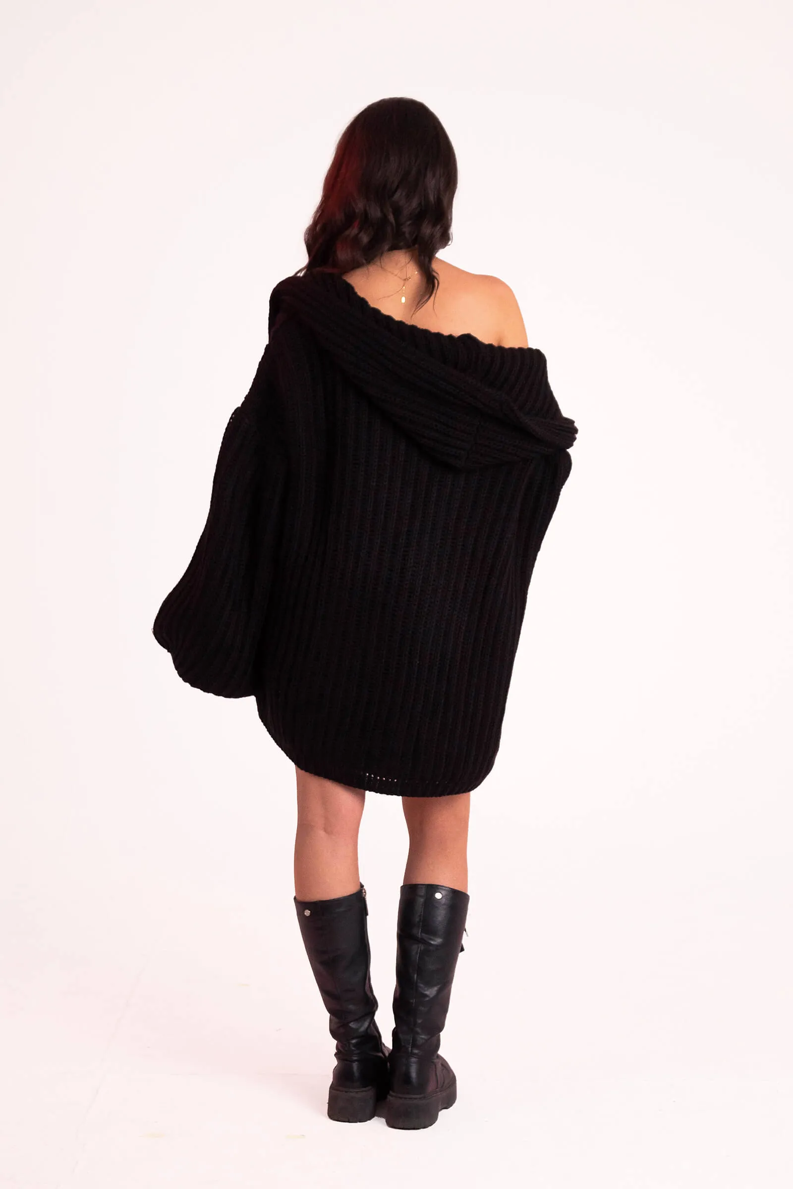 Timeless Elegance Handmade Black Cardigan