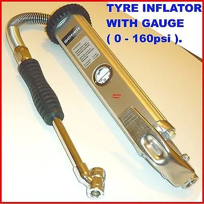 TYRE INFLATOR / DEFLATOR WITH ANALOG GAUGE - PROFESSIONAL QUALITY - NEW.