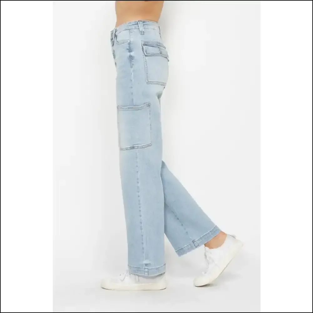 Unleash your Inner Fashionista with Judy Blue High Waist Cargo Jeans! 😎✨