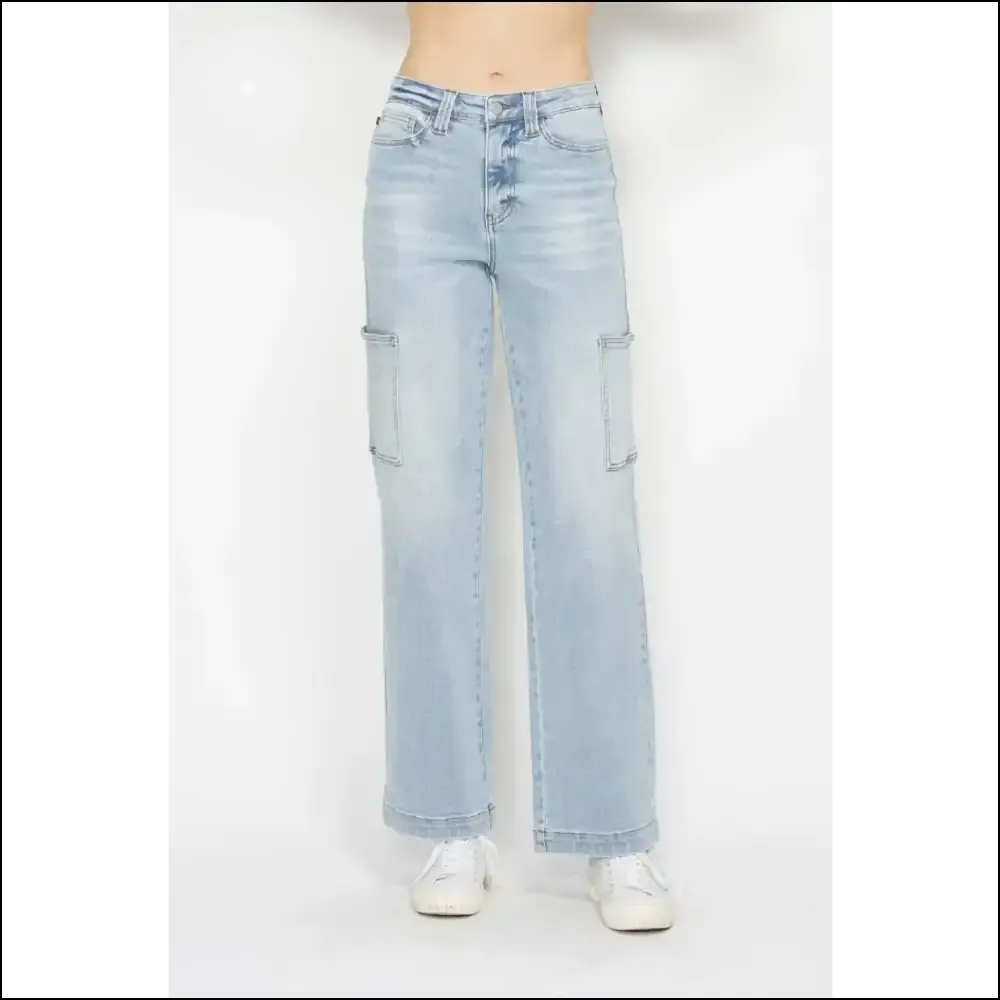 Unleash your Inner Fashionista with Judy Blue High Waist Cargo Jeans! 😎✨