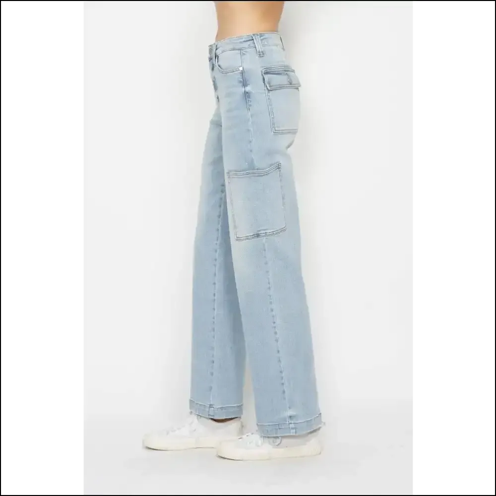 Unleash your Inner Fashionista with Judy Blue High Waist Cargo Jeans! 😎✨