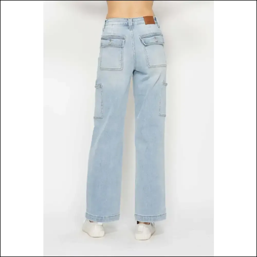 Unleash your Inner Fashionista with Judy Blue High Waist Cargo Jeans! 😎✨