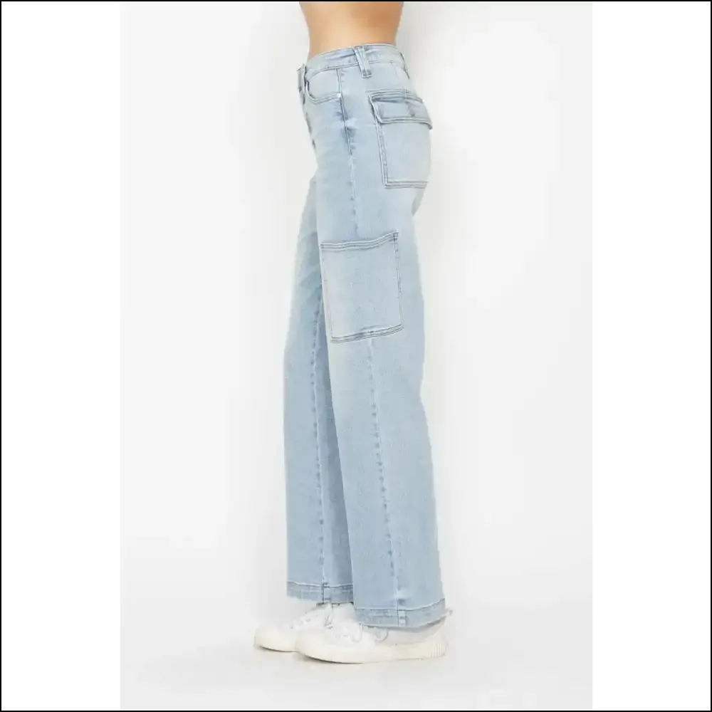 Unleash your Inner Fashionista with Judy Blue High Waist Cargo Jeans! 😎✨