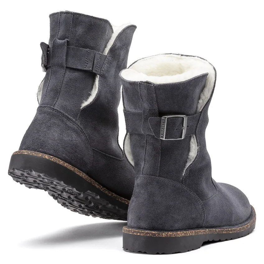 Uppsala - Graphite Suede Shearling||Uppsala - Suède fourrure graphite