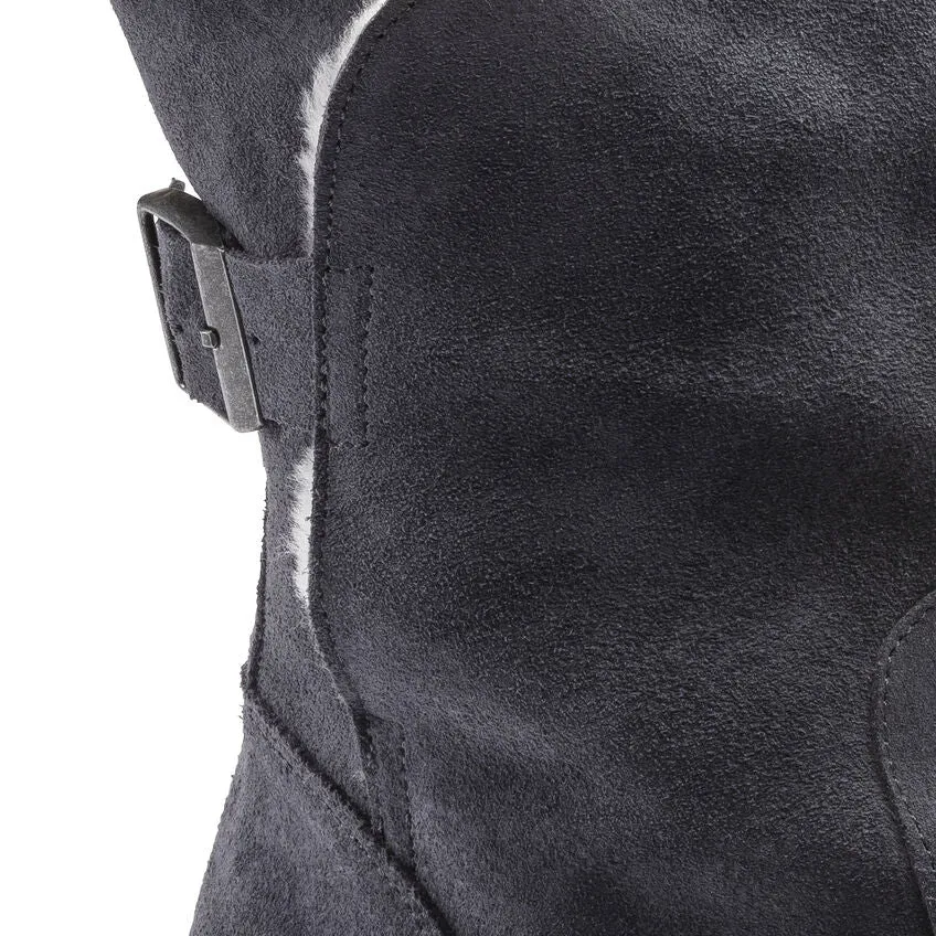 Uppsala - Graphite Suede Shearling||Uppsala - Suède fourrure graphite