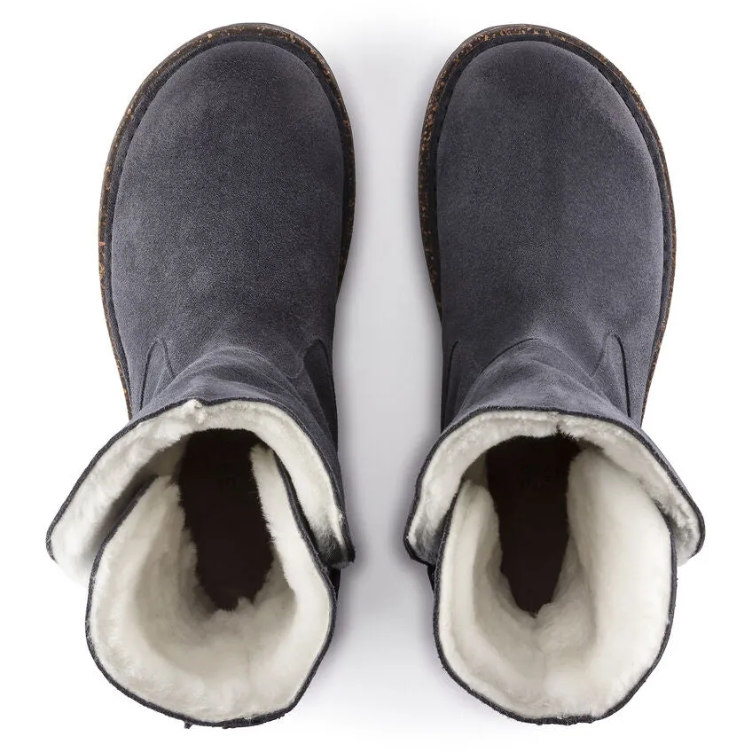 Uppsala - Graphite Suede Shearling||Uppsala - Suède fourrure graphite