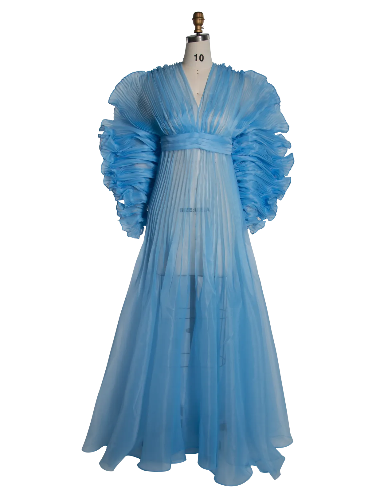 V Neck Pleated Organza Maternity Dresses for Photoshoot Long Dress for Maternity Shoot Baby Shower Dresses YW243116