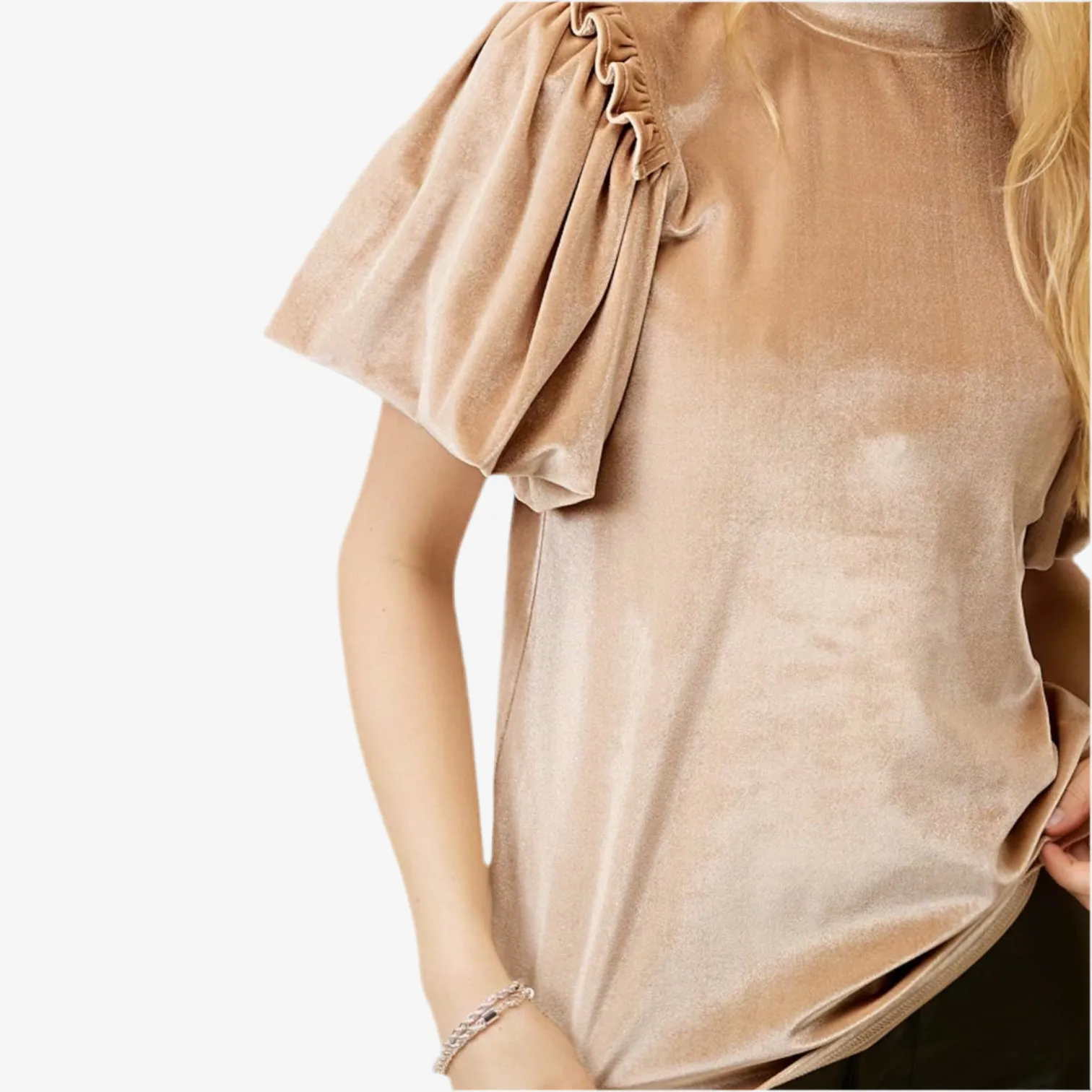 Velvet Whisper Top Pearl