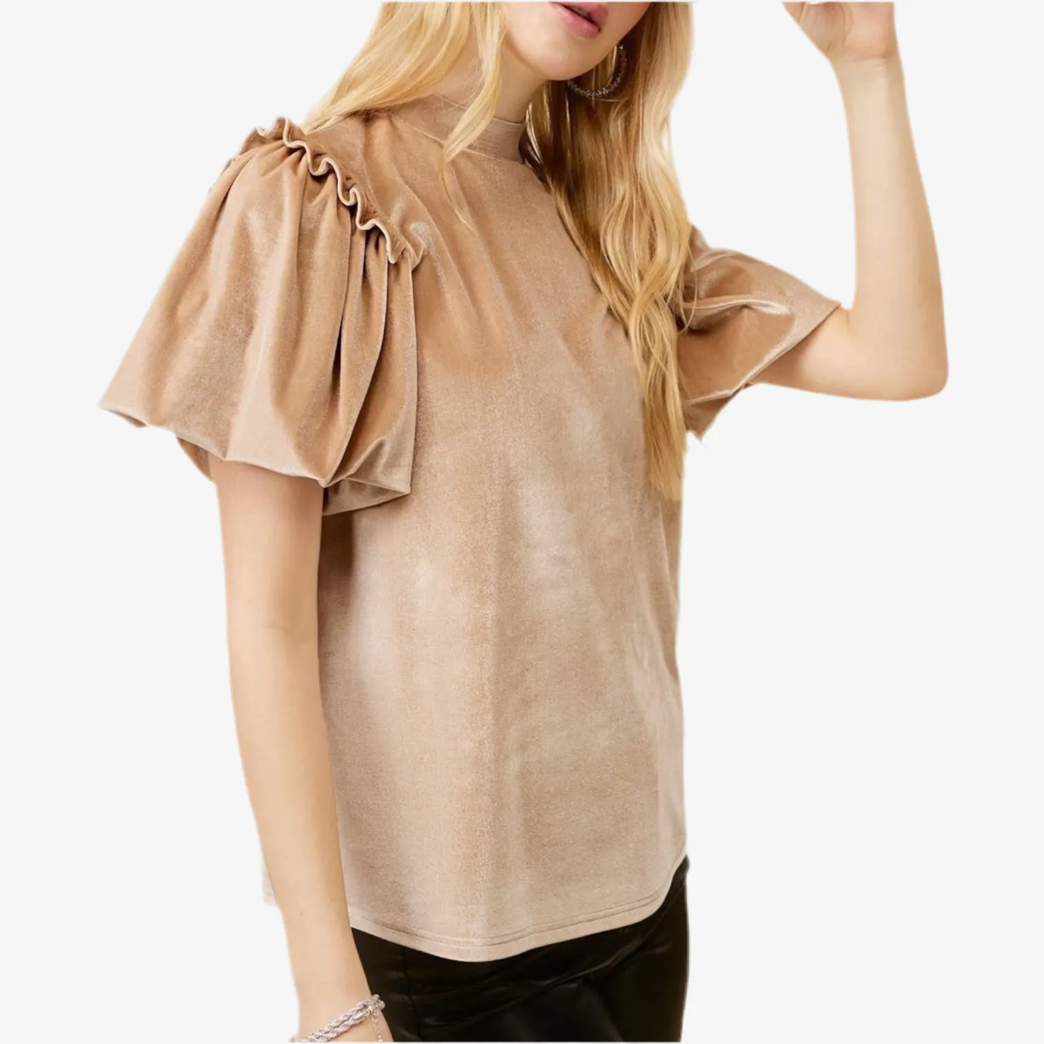 Velvet Whisper Top Pearl
