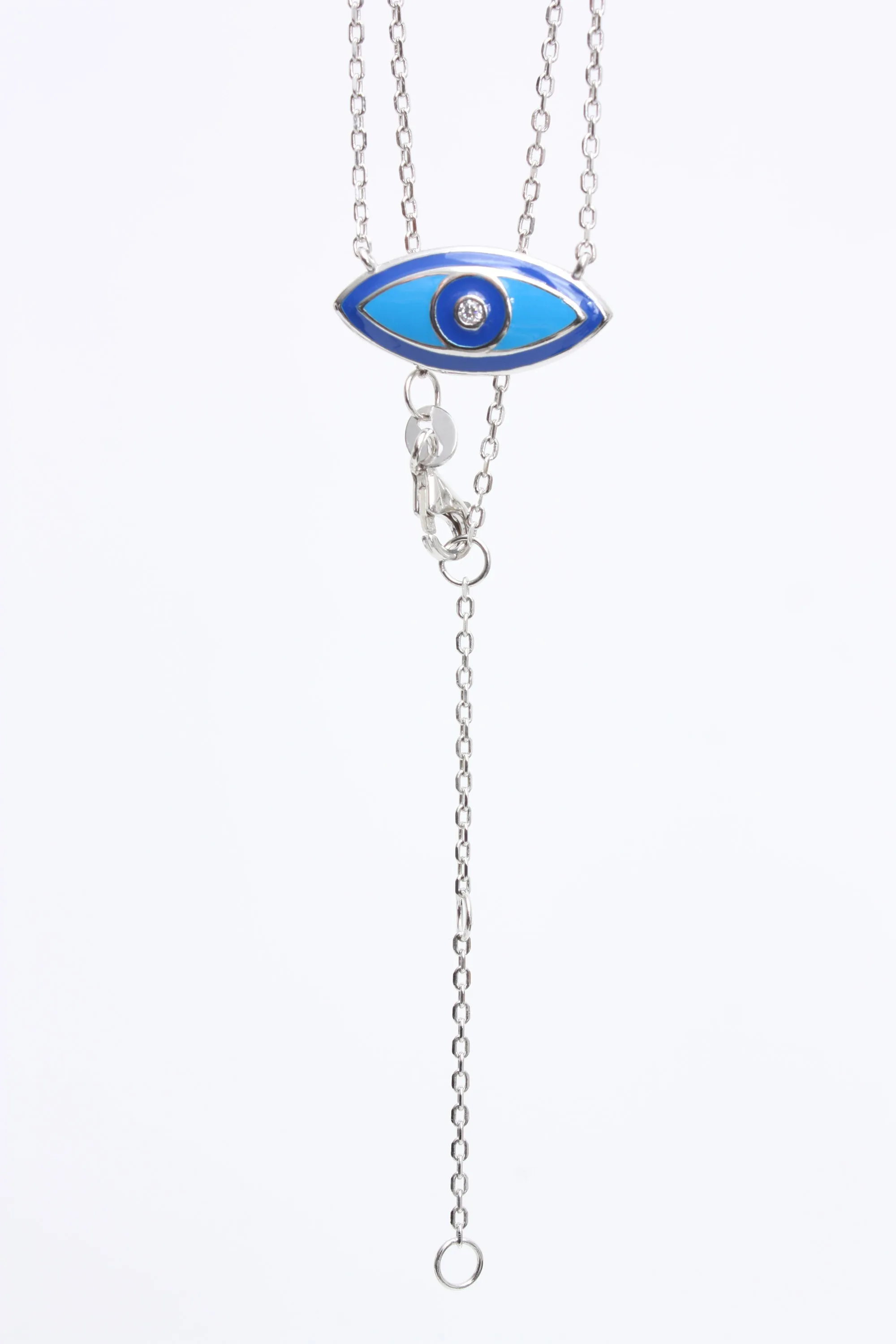 Village Vogue "Evil Eye" Oval Neckalce