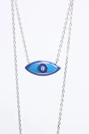Village Vogue "Evil Eye" Oval Neckalce