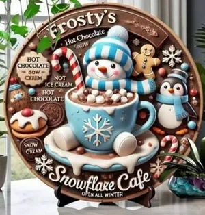 Vintage Frosty Snowman Christmas Design - Digital Download Semi - Transparent Background for Cottage Core Junk Journal Christmas DIY Craft